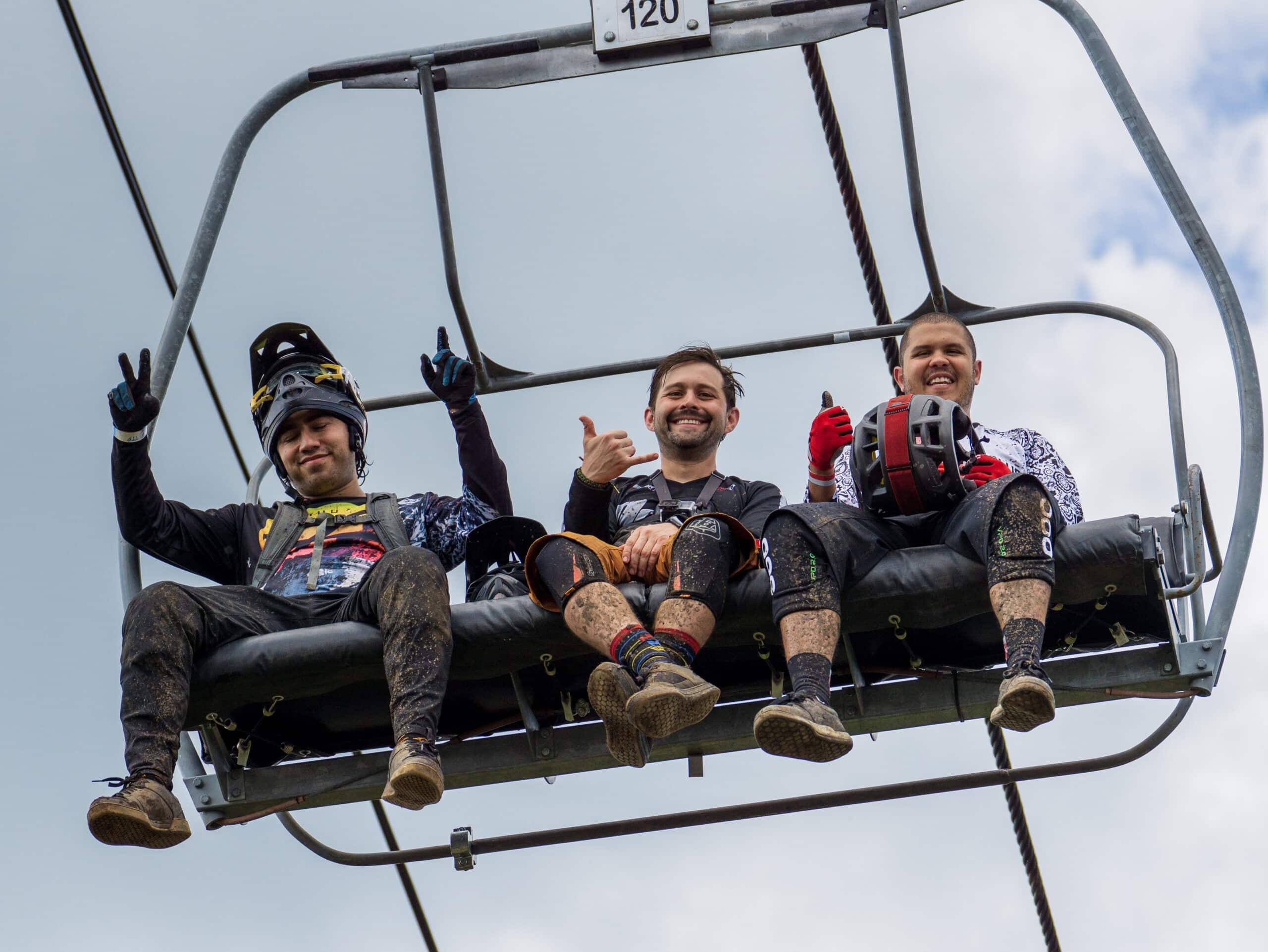 3 Mountain Bikers Stoked on the Texas Eagle