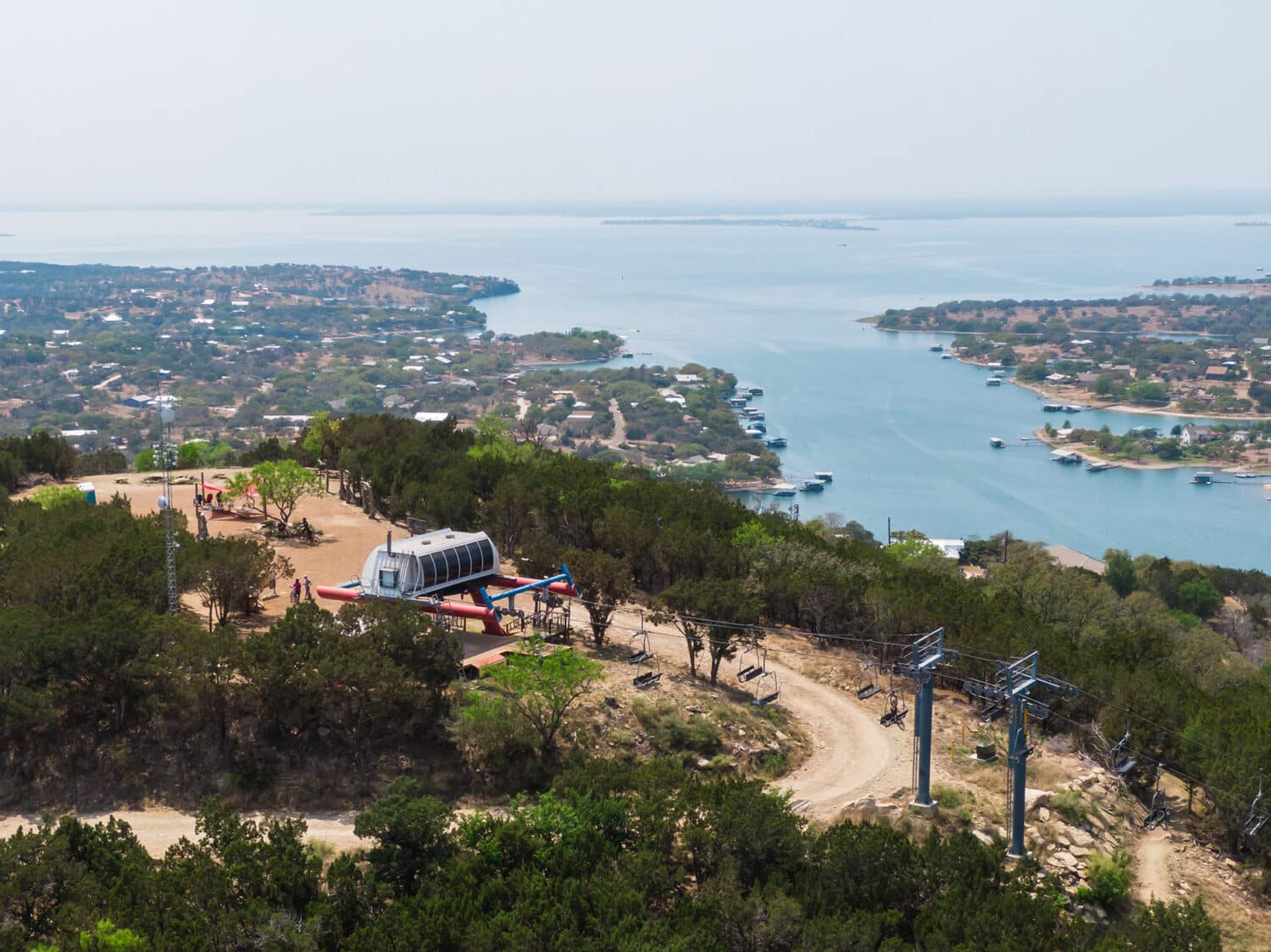 Spider Mountain bike park located on Lake Buchanan in Burnet County.